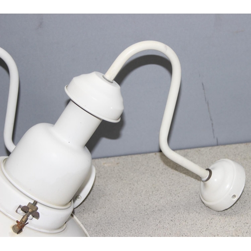 264 - 3 x industrial bulk-head style wall lights