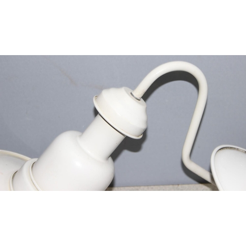 264 - 3 x industrial bulk-head style wall lights