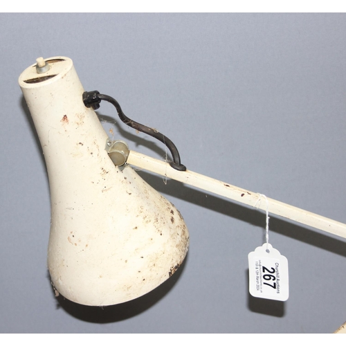 267 - Vintage Herbert Terry angle poise apex 90 lamp in cream