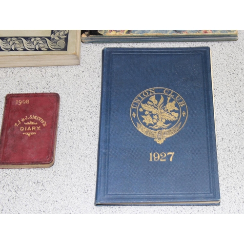 517 - Antique hand-written diaries/memoranda, birthday books, and other ephemera