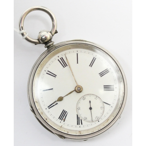 1314 - Chester hallmarked silver cased fusee lever full hunter pocket watch with	subsidiary dial Sponsor ma... 