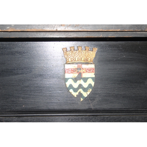 Of Hatcham College in Lewisham interest, a WW1 ebonised memorial case ...