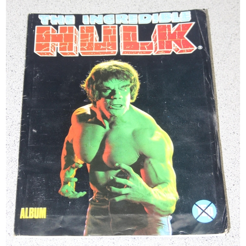 1979 marvel comics group The Incredible Hulk sticker album complete