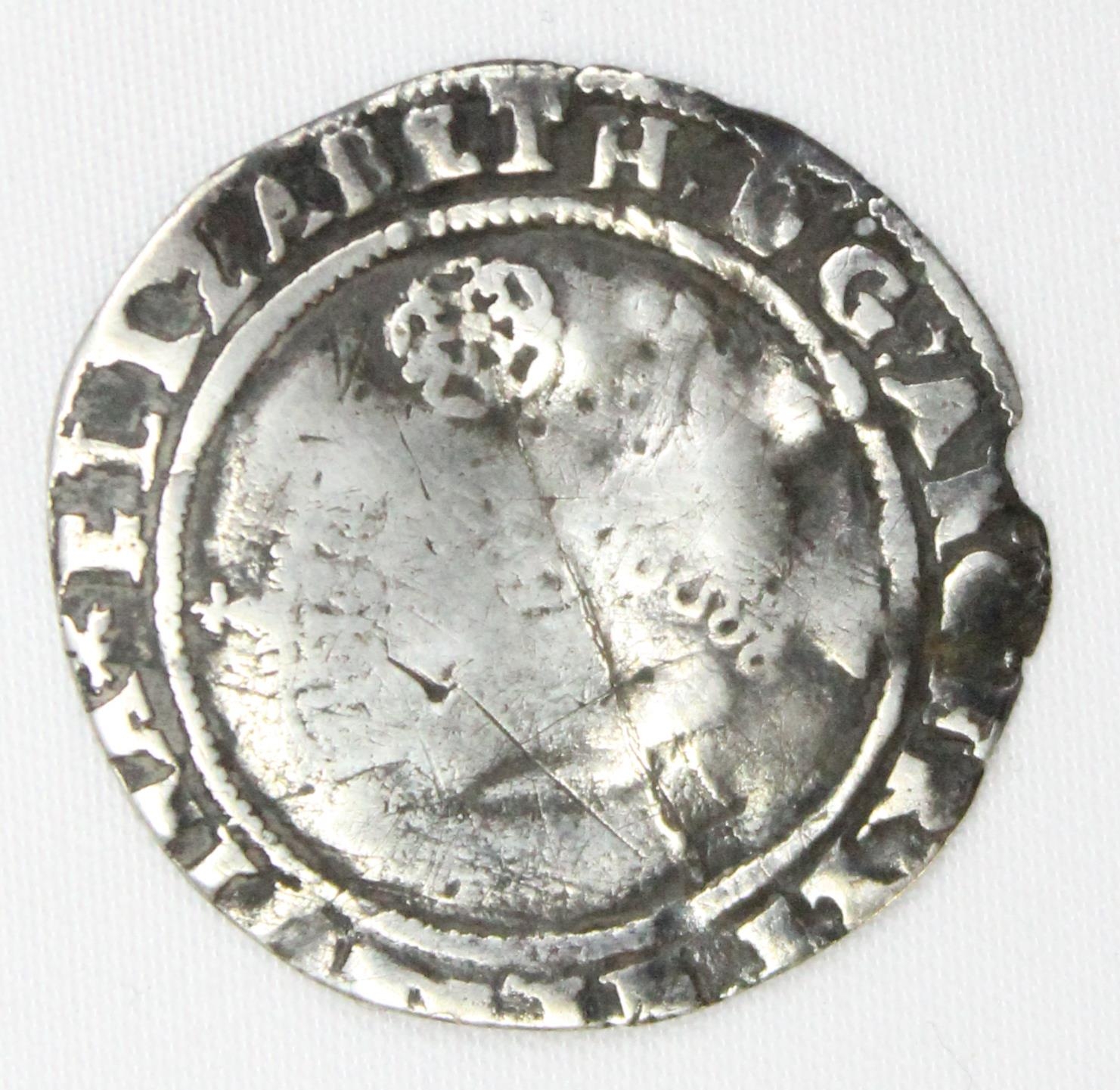 Elizabeth I (1558-1603), 1575 Hammered Silver 6d (sixpence) Coin 