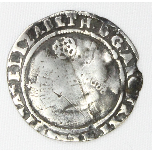 1282 - Elizabeth I (1558-1603), 1575 hammered silver 6d (sixpence) coin, Eglantine mint mark, strong revers... 