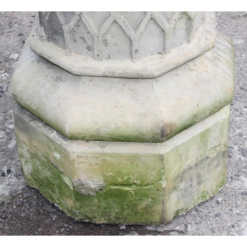 341 - A highly decorative 19th century Doulton Lambeth pottery chimney pot, approx 45cm wide x 45cm deep x... 