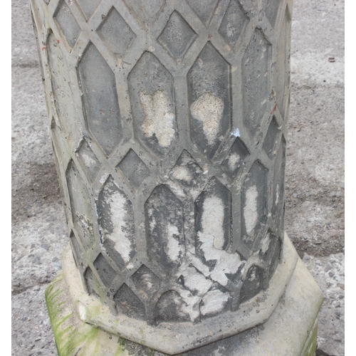 341 - A highly decorative 19th century Doulton Lambeth pottery chimney pot, approx 45cm wide x 45cm deep x... 