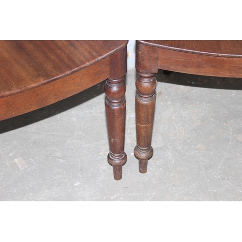 36 - 2 antique mahogany Oxford style chairs