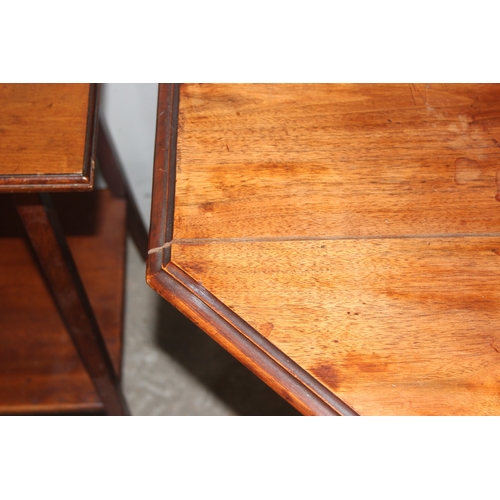 54 - 3 assorted antique or vintage side tables, the octagonal table approx 76cm wide x 76cm deep x 71cm t... 