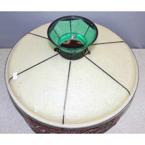 231 - A leaded glass style Coca-Cola lampshade, approx 39cm in diameter