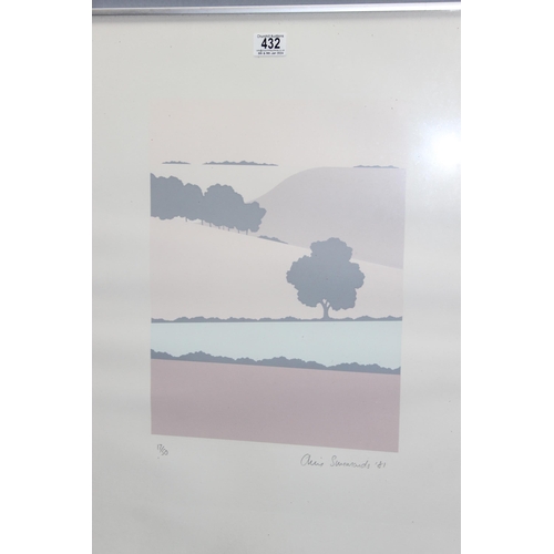 432 - Chris Simmonds (XX), a pair of pencil signed 1980's pastel limited edition print, one entitled Annec... 