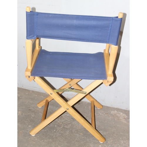 75 - 4 folding Director's chairs, approx 51cm wide x 42cm deep x 90cm tall