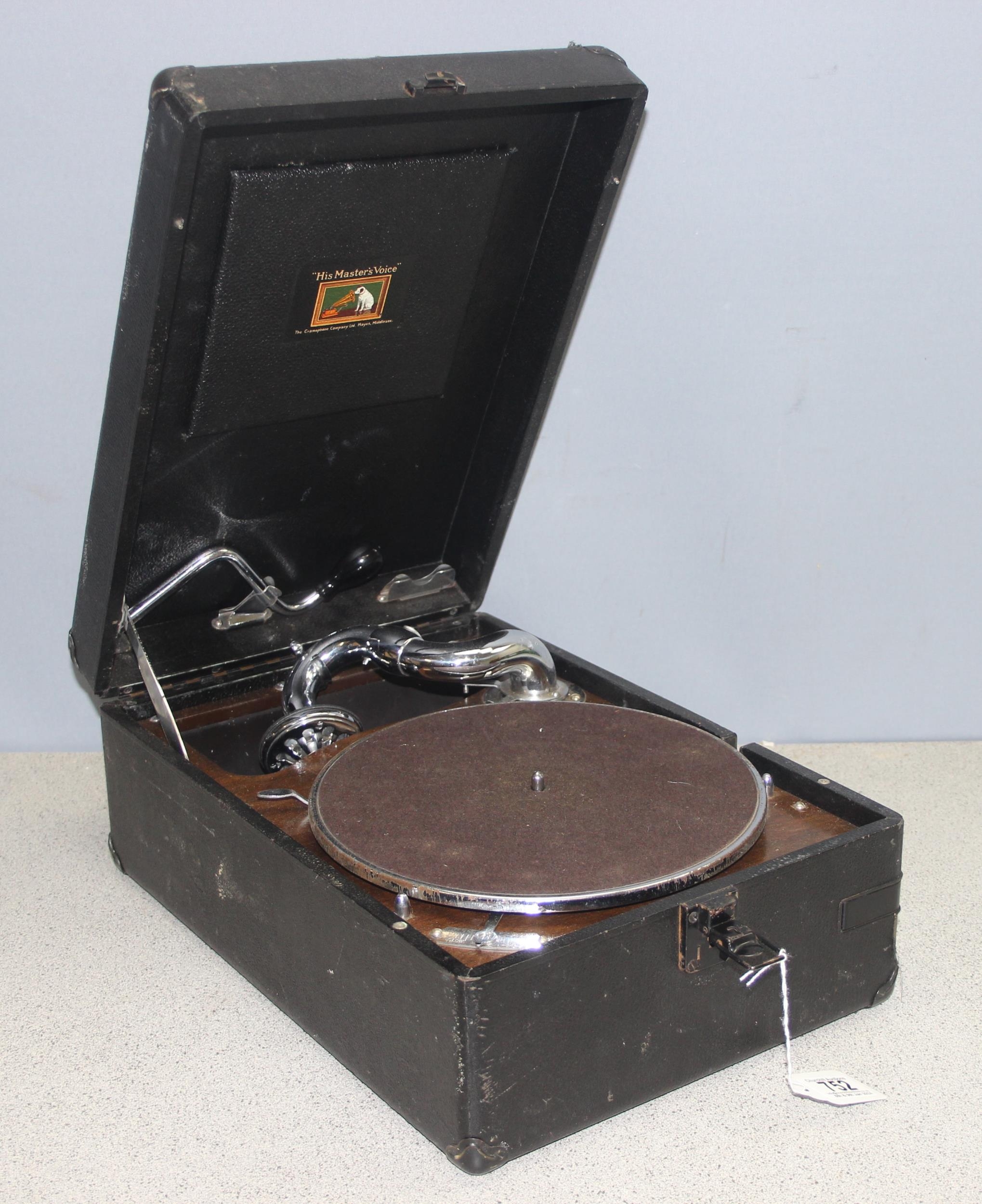 Vintage HMV 'His Master's Voice' gramophone by The Gramophone Company Ltd