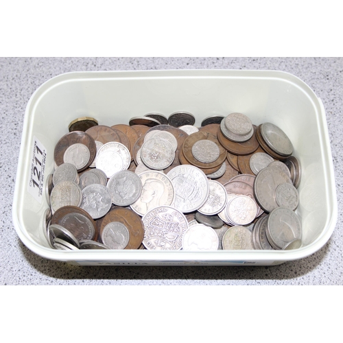 1211 - Qty of assorted mixed British coins, mainly 20th century, approx 1.6kg gross