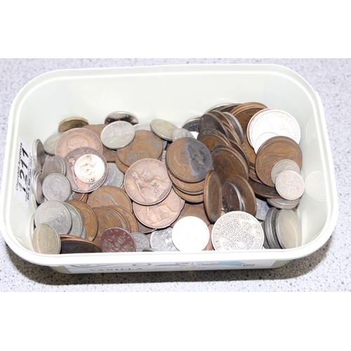 1211 - Qty of assorted mixed British coins, mainly 20th century, approx 1.6kg gross