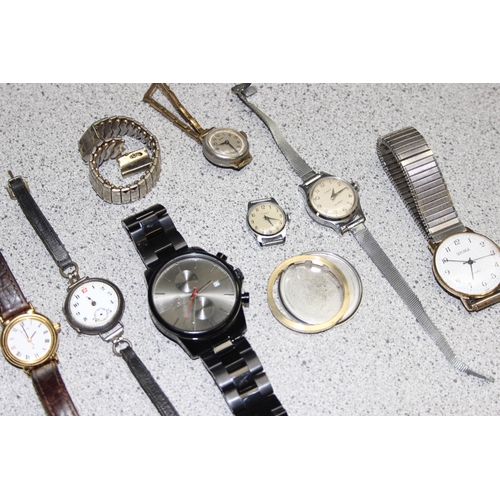 1320 - Qty of assorted mixed watches to inc a silver cased watch dated with import marks for 1918