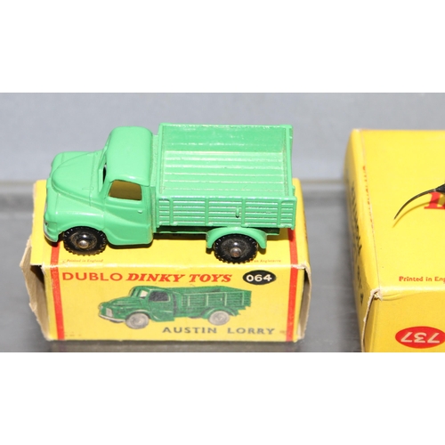 1522 - 2 boxed vintage Dinky toys, an 064 Austin Lorry & 737 P.IB Lightning Fighter