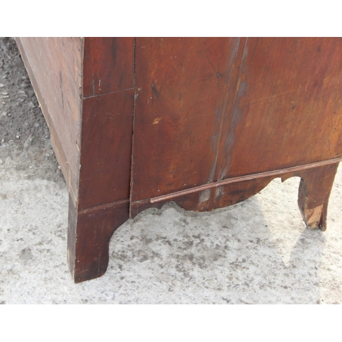 103 - A Victorian mahogany 2 over 3 Chest of Drawers with brass handles, approx 118cm wide x 51cm deep x 1... 