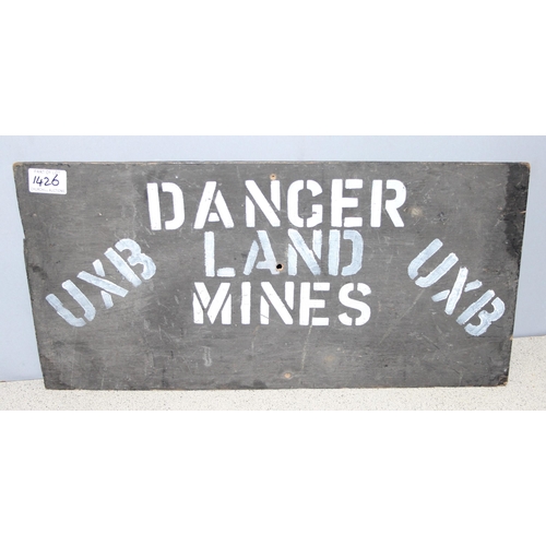 Land Rover metal tool box (approx 49 x 20 x 17cm), army search light ...