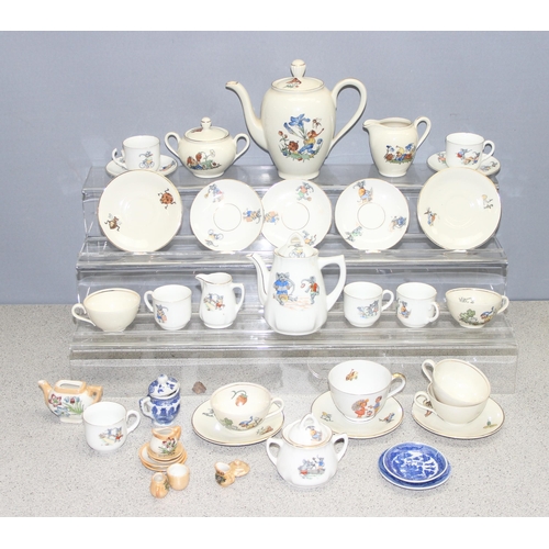 1502 - Assorted vintage children's tea set pieces of various makers to incl German made Bavaria