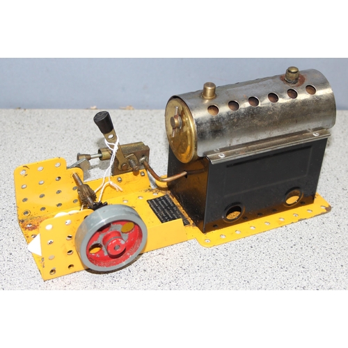 1512 - A vintage Mamod for Meccano steam engine in yellow