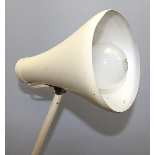 249 - Vintage Herbert Terry Anglepoise desk lamp in cream, approx 90cm H