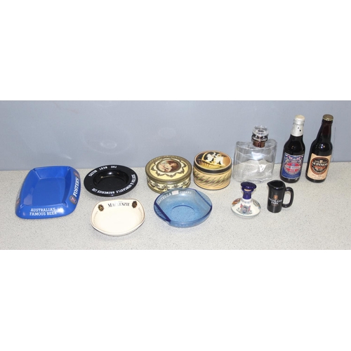 1832 - Qty of Breweriana to include ashtrays, beer bottles and other advertising items