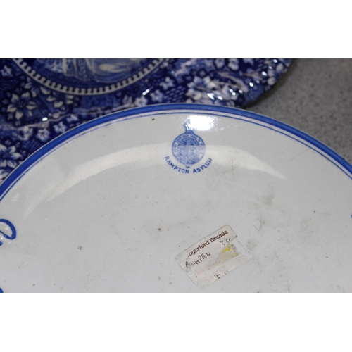 1835 - Qty of antique and later ceramics to include blue and white, Ducal ware and Royal Doulton