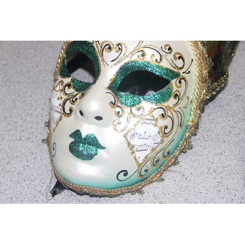 216 - 2 full face Italian made masquerade masks