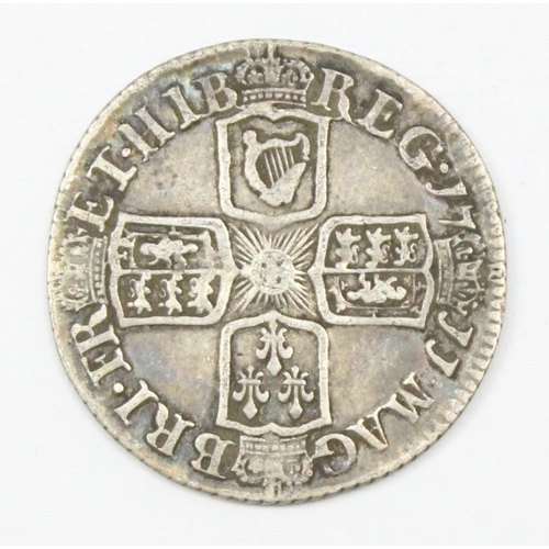 1212 - Queen Anne 1711 silver sixpence (6d) coin, good details, approx 2.97g gross, approx 22mm in diameter