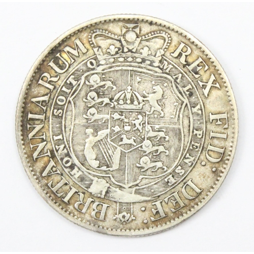 George III 1817 silver half crown coin, good details, approx 13.93g ...