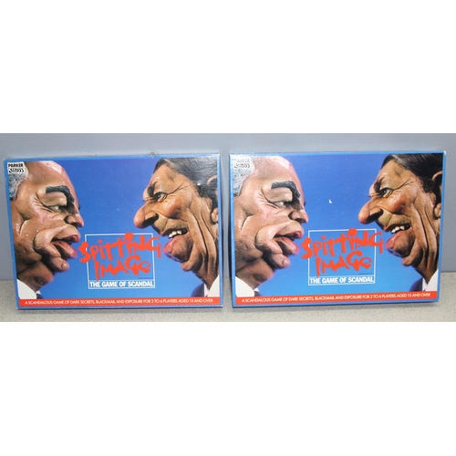 1503 - 2 vintage Spitting Image boardgames