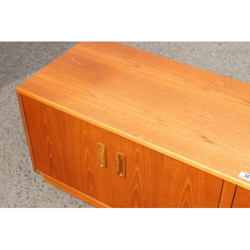 36 - Retro G-Plan low sideboard, approx 162cm wide x 46cm deep x 54cm tall