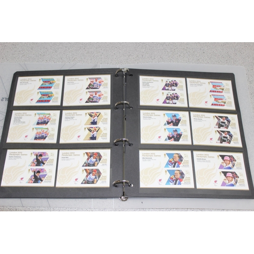 500 - A full set of 29 London 2012 gold medal winner stamps, 174 unused first class stamps, and 34 pairs o... 