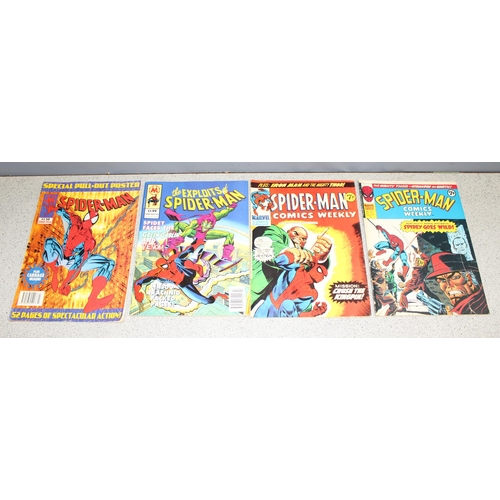 502 - 10 vintage Spider-Man comic books