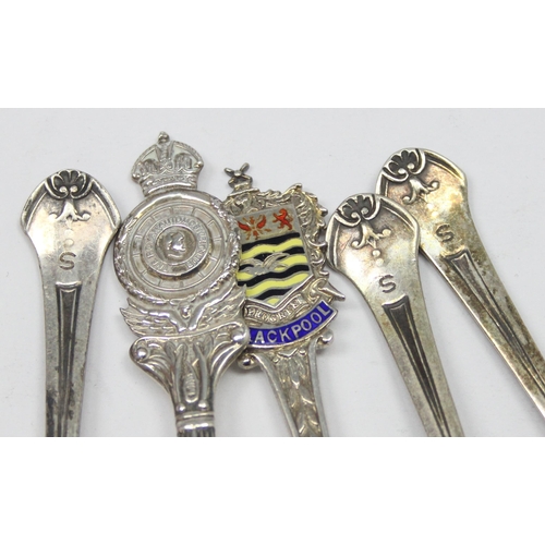 1063 - 5 assorted silver spoons, various dates and makers to inc RAC spoon and 3 Art Deco examples, approx ... 