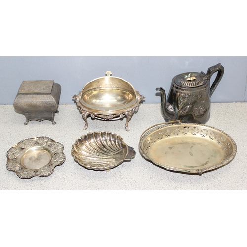 1020 - Qty of antique and later silver-plated ware to incl flatware, approx 5.6kg gross