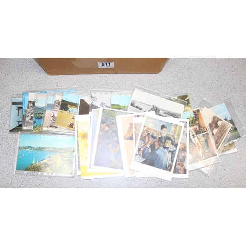 511 - Qty of vintage postcards