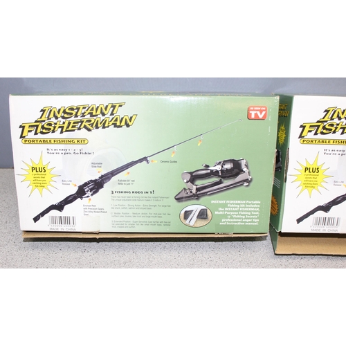 706 - 2 boxed Instant Fisherman portable fishing kits