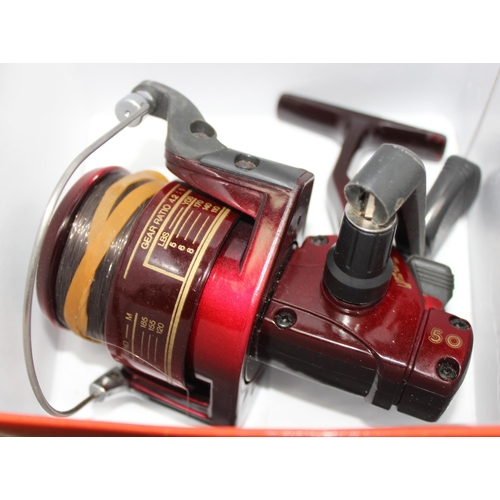 709 - 3 fixed-spool fishing reels to incl Kudos Matchcarp 350