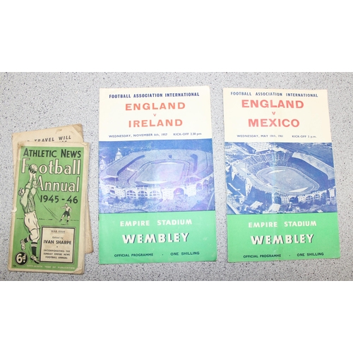 715 - Qty of vintage and later sporting programmes, mostly football