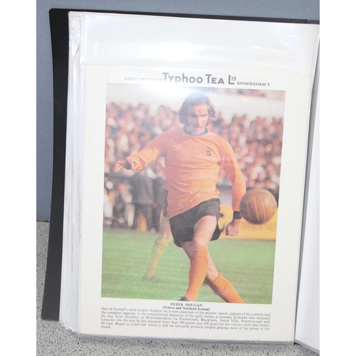 717 - Album of Typhoo Premium Issue football trading cards to inc George Best, Colin Bell, Martin Peters, ... 