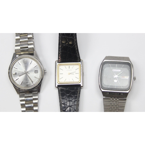 1302 - 3 vintage Citizen watches to inc a Newmaster 22, P-8200-911218-KY automatic & one other