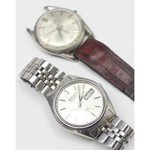 1303 - Vintage Seiko SQ 7546-713L CK and a vintage Okra 21 jewels watch (2)