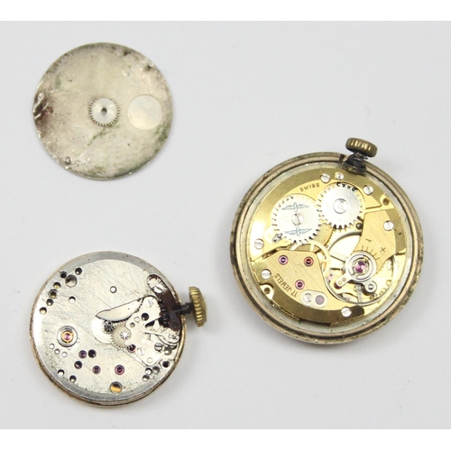 1310 - 2 vintage 9ct gold cased ladies watches, one a Rotary marked for London 1976, the other unable to be... 