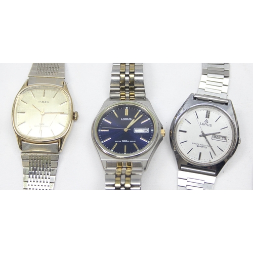 1315 - Qty of assorted vintage and later watches to inc Montine, Bulova & The Merlin etc (7)