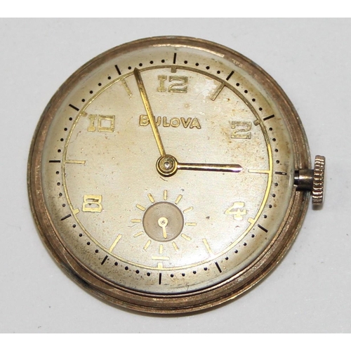 1330 - A vintage Bulova wristwatch with 10ct gold filled case and 10AK mechanical movement, presented in or... 