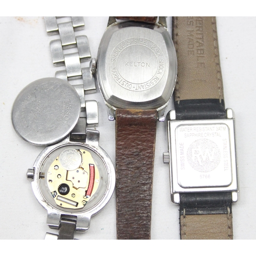 1332 - Qty of assorted vintage and later watches to inc Longines, Kelton etc (5)