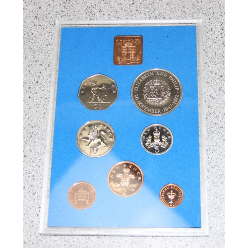 1245 - Great Britain & Northern Ireland Royal Mint coins - 3 boxed uncirculated coin sets, 1972, 2002 & 200... 