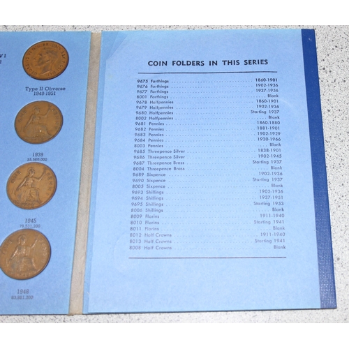 1248 - 5 assorted Whitman coin albums for British copper coins, Queen Victoria and later, most folders with... 